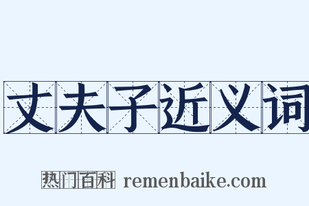 丈夫子近义词是什么意思的图片